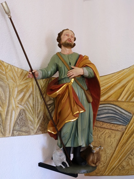 Figur des Heiligen Wendelin in der Wendelinuskapelle